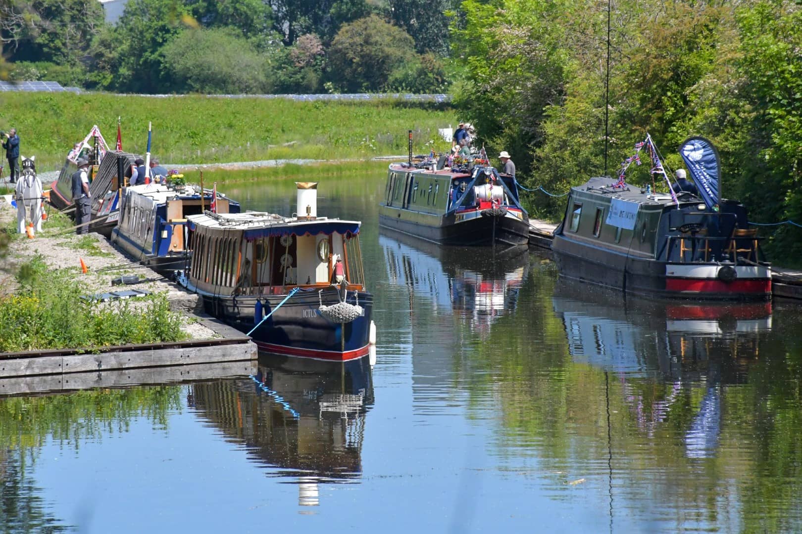 Aerial view of the pipeline project